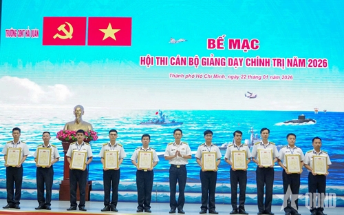 Trường Cao đẳng kỹ thuật Hải quân nâng cao chất lượng cán bộ chính trị từ hội thi